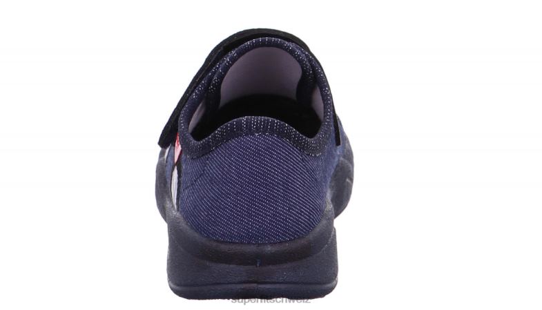 Babys Hausschuhe 44B2D103 Superfit benny - Slipper mit Klettverschluss Blau