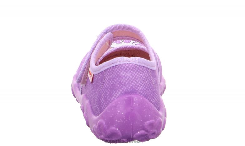 Babys Hausschuhe 44B2D126 Superfit bonny - Slipper mit Klettverschluss lila