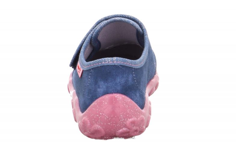 Babys Hausschuhe 44B2D133 Superfit bonny - Slipper mit Klettverschluss Blau