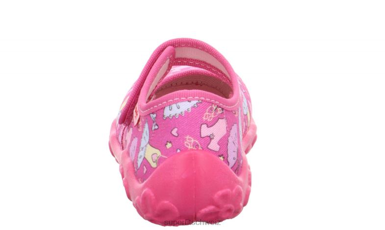Babys Hausschuhe 44B2D135 Superfit bonny - Slipper mit Klettverschluss Rosa