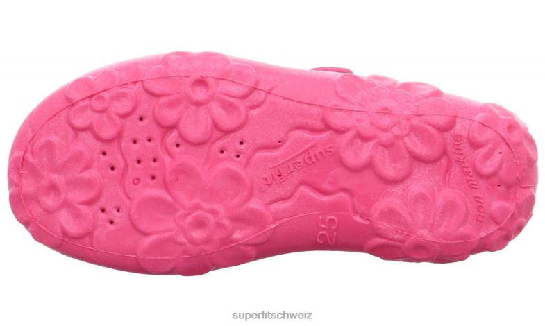 Babys Hausschuhe 44B2D135 Superfit bonny - Slipper mit Klettverschluss Rosa