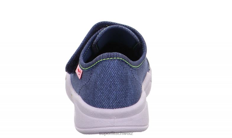 Babys Hausschuhe 44B2D150 Superfit benny - Slipper mit Klettverschluss Blau