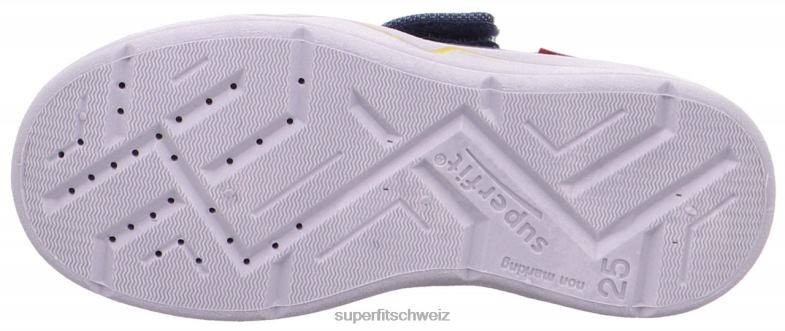 Babys Hausschuhe 44B2D150 Superfit benny - Slipper mit Klettverschluss Blau
