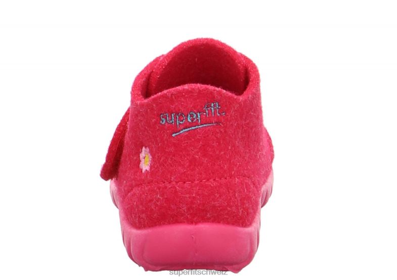 Babys Hausschuhe 44B2D152 Superfit happy - Slipper mit Klettverschluss Rot
