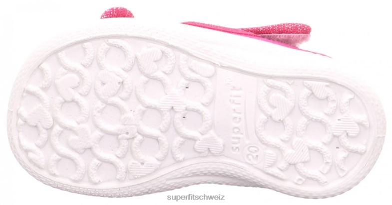 Babys Hausschuhe 44B2D163 Superfit Polly - Slipper mit Klettverschluss Rosa