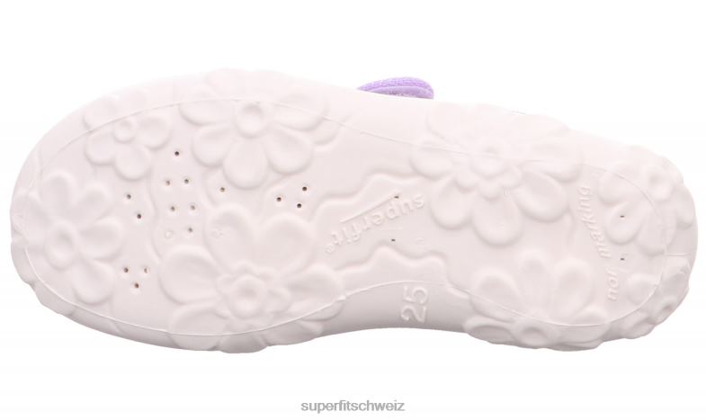 Babys Hausschuhe 44B2D164 Superfit bonny - Slipper mit Klettverschluss lila