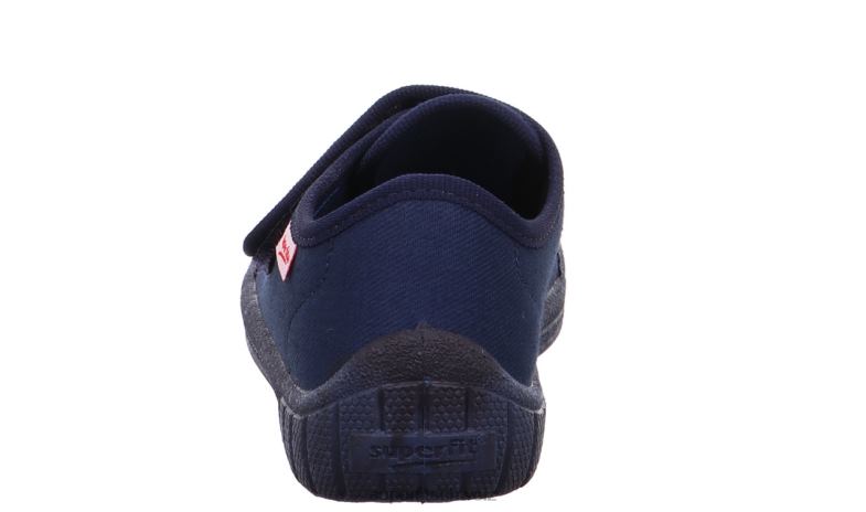 Babys Hausschuhe 44B2D18 Superfit bill - Slipper mit Klettverschluss Ozean/Kombi