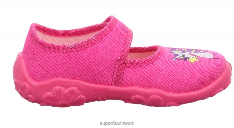 Babys Hausschuhe 44B2D19 Superfit bonny - Slipper mit Klettverschluss Pink Lila