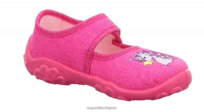 Babys Hausschuhe 44B2D19 Superfit bonny - Slipper mit Klettverschluss Pink Lila