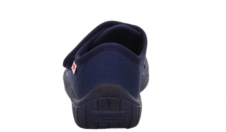 Babys Hausschuhe 44B2D22 Superfit bill - Slipper mit Klettverschluss Ozean
