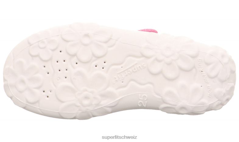 Babys Hausschuhe 44B2D28 Superfit bonny - Slipper mit Klettverschluss Rosa