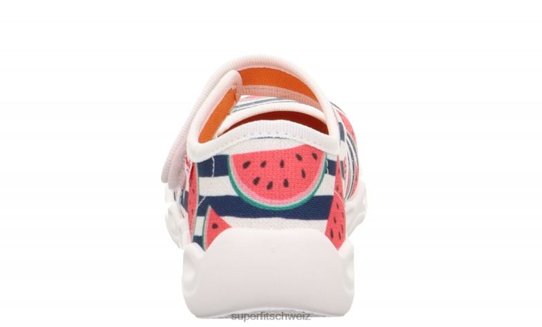 Babys Hausschuhe 44B2D30 Superfit bubble - Slipper mit Klettverschluss rosa/mehrfarbig