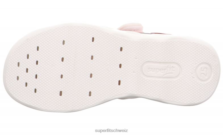 Babys Hausschuhe 44B2D30 Superfit bubble - Slipper mit Klettverschluss rosa/mehrfarbig