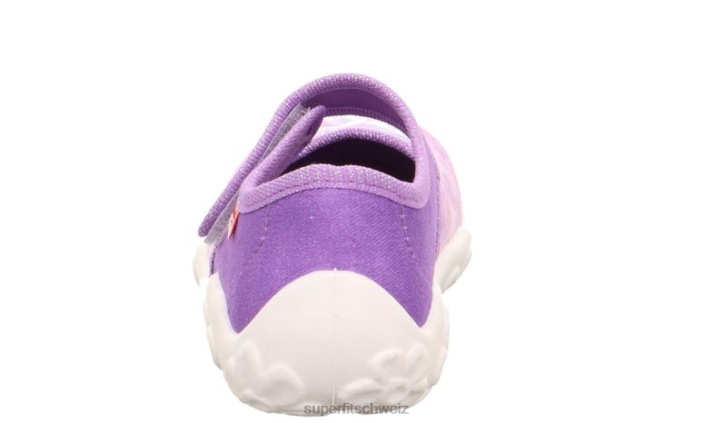 Babys Hausschuhe 44B2D35 Superfit bonny - Slipper mit Klettverschluss lila