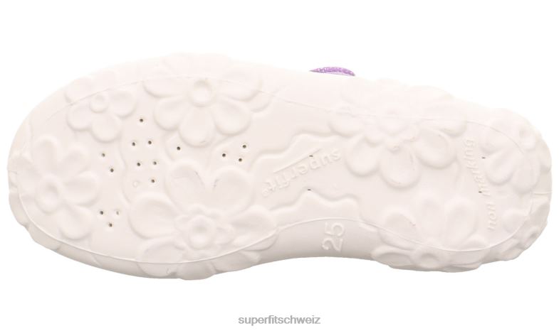 Babys Hausschuhe 44B2D35 Superfit bonny - Slipper mit Klettverschluss lila