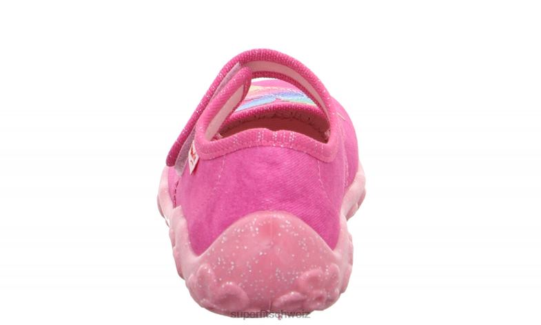 Babys Hausschuhe 44B2D40 Superfit bonny - Slipper mit Klettverschluss rosa/mehrfarbig
