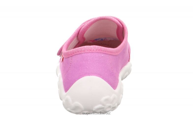 Babys Hausschuhe 44B2D44 Superfit bonny - Slipper mit Klettverschluss Rosa