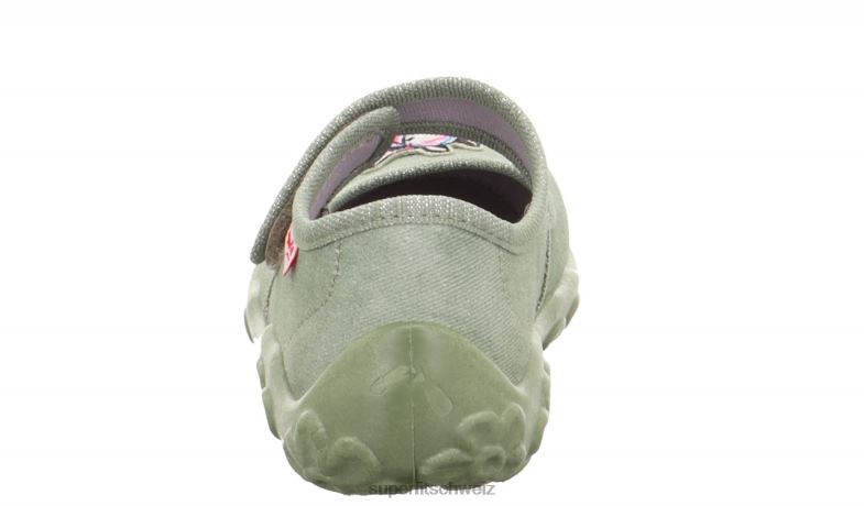 Babys Hausschuhe 44B2D49 Superfit bonny - Slipper mit Klettverschluss hellgrün