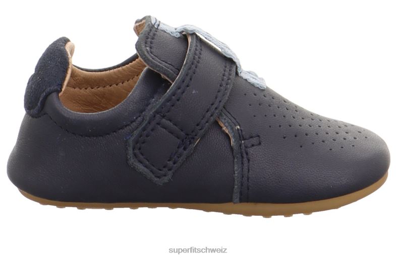 Babys Hausschuhe 44B2D501 Superfit papageno - Slipper mit Klettverschluss blau/hellblau