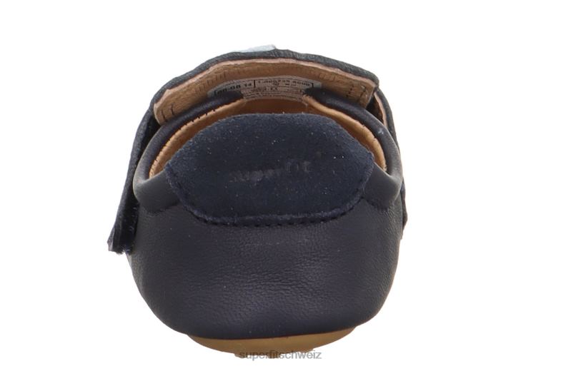 Babys Hausschuhe 44B2D501 Superfit papageno - Slipper mit Klettverschluss blau/hellblau