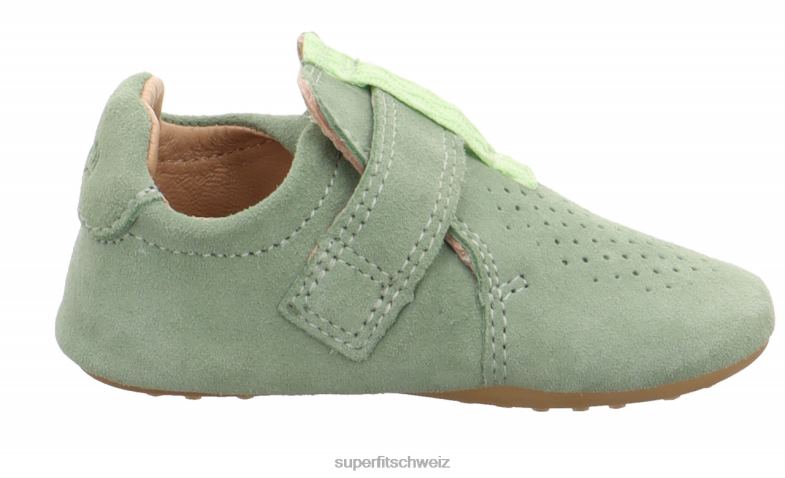Babys Hausschuhe 44B2D504 Superfit papageno - Slipper mit Klettverschluss hellgrün