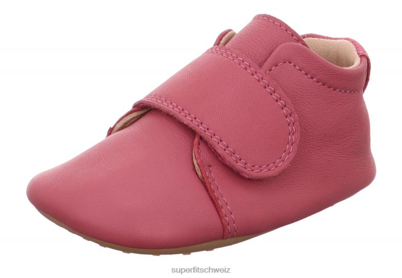 Babys Hausschuhe 44B2D506 Superfit papageno - Slipper mit Klettverschluss Rosa