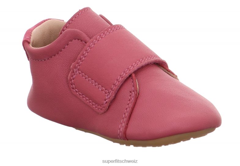 Babys Hausschuhe 44B2D506 Superfit papageno - Slipper mit Klettverschluss Rosa