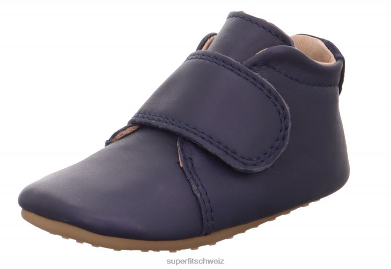 Babys Hausschuhe 44B2D507 Superfit papageno - Slipper mit Klettverschluss Blau
