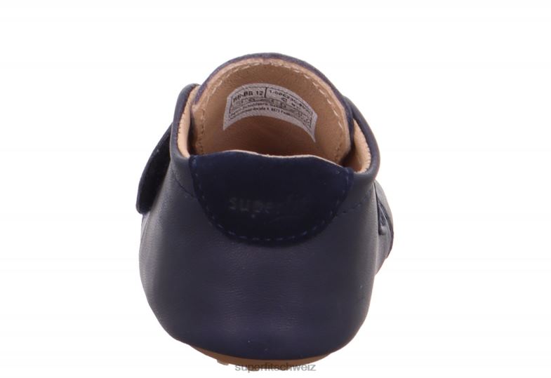 Babys Hausschuhe 44B2D507 Superfit papageno - Slipper mit Klettverschluss Blau