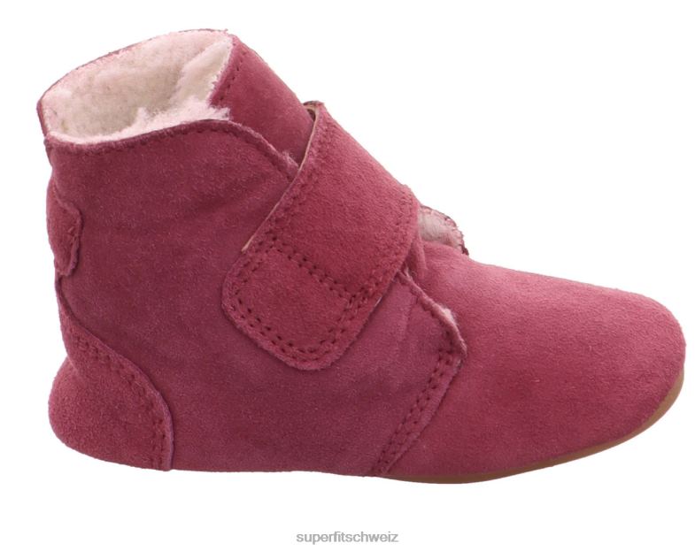 Babys Hausschuhe 44B2D515 Superfit papageno - Slipper mit Klettverschluss Rosa