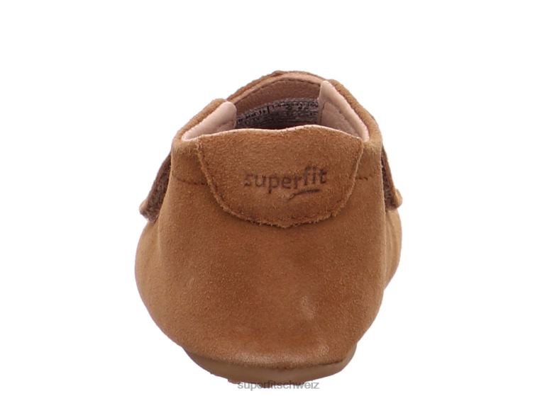 Babys Hausschuhe 44B2D516 Superfit papageno - Slipper mit Klettverschluss braun