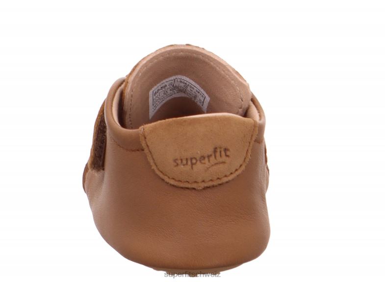Babys Hausschuhe 44B2D517 Superfit papageno - Slipper mit Klettverschluss braun