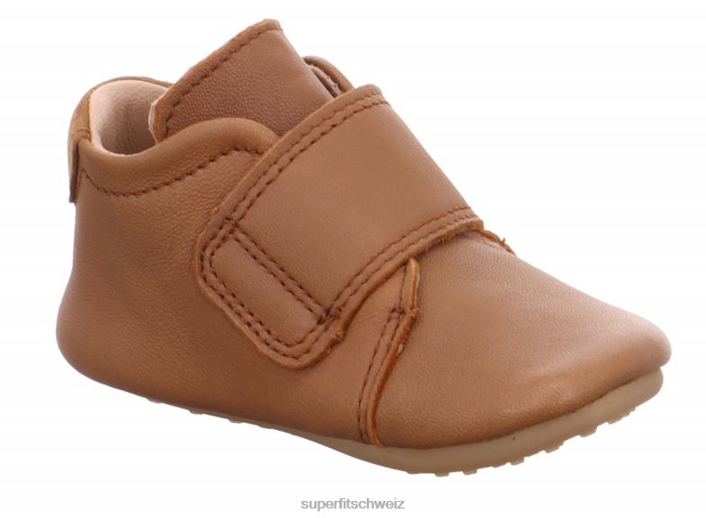 Babys Hausschuhe 44B2D517 Superfit papageno - Slipper mit Klettverschluss braun