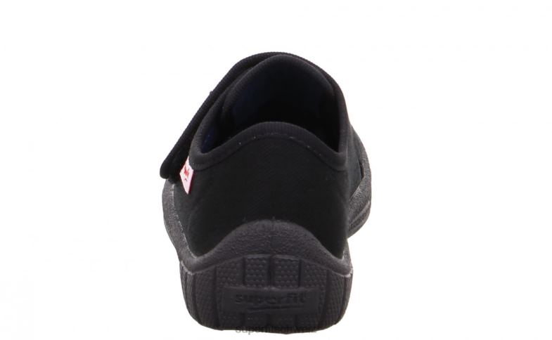 Babys Hausschuhe 44B2D52 Superfit bill - Slipper mit Klettverschluss Schwarz