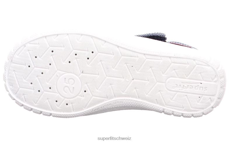 Babys Hausschuhe 44B2D60 Superfit bill - Slipper mit Klettverschluss Blau
