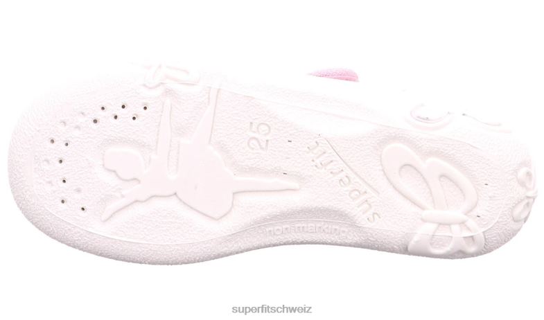 Babys Hausschuhe 44B2D67 Superfit belinda - Slipper mit Klettverschluss Rosa