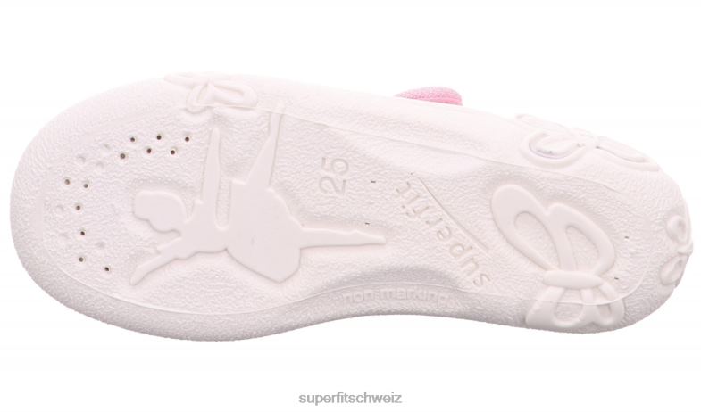 Babys Hausschuhe 44B2D67 Superfit belinda - Slipper mit Klettverschluss Rosa