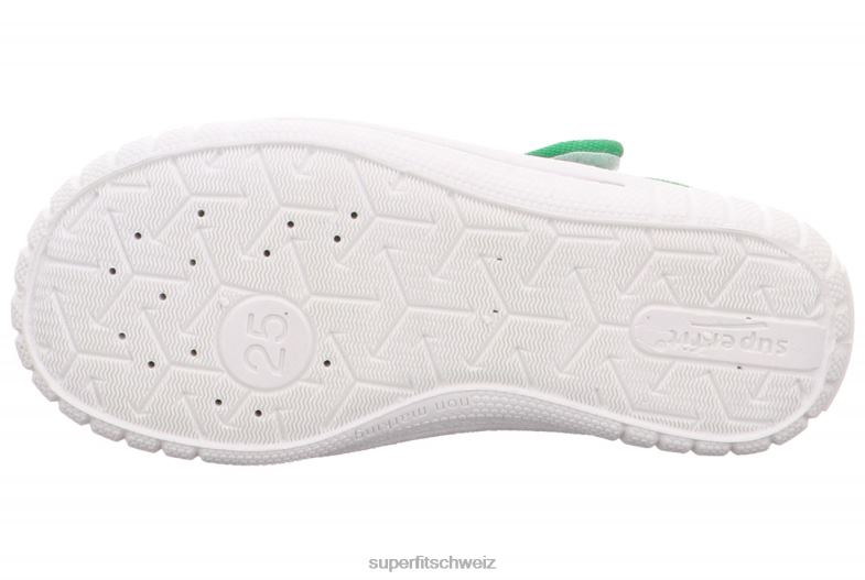 Babys Hausschuhe 44B2D78 Superfit bill - Slipper mit Klettverschluss Grün