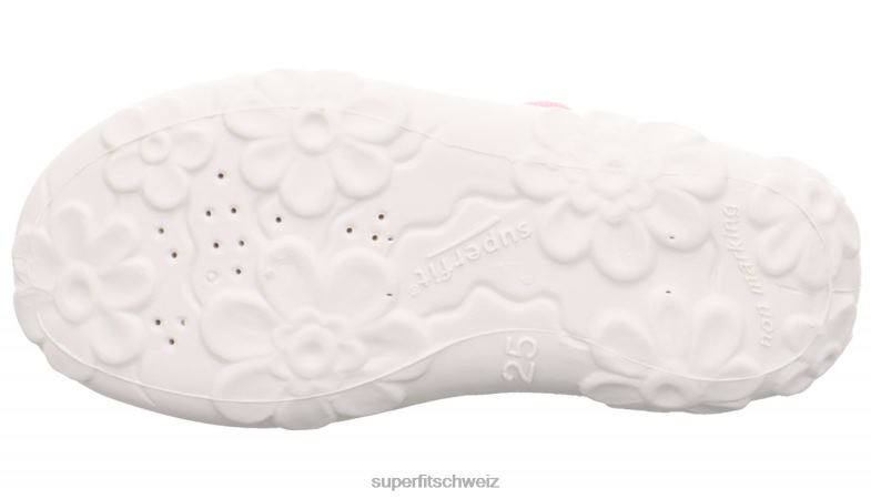 Babys Hausschuhe 44B2D7 Superfit bonny - Slipper mit Klettverschluss rosa/mehrfarbig