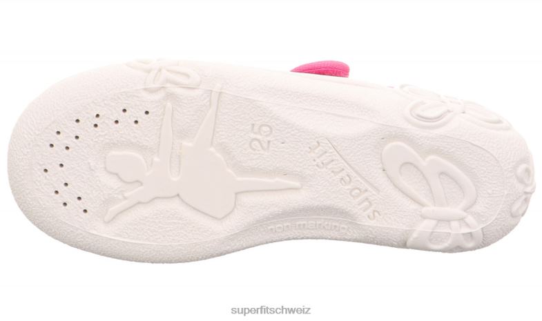Babys Hausschuhe 44B2D80 Superfit belinda - Slipper mit Klettverschluss rosa/mehrfarbig