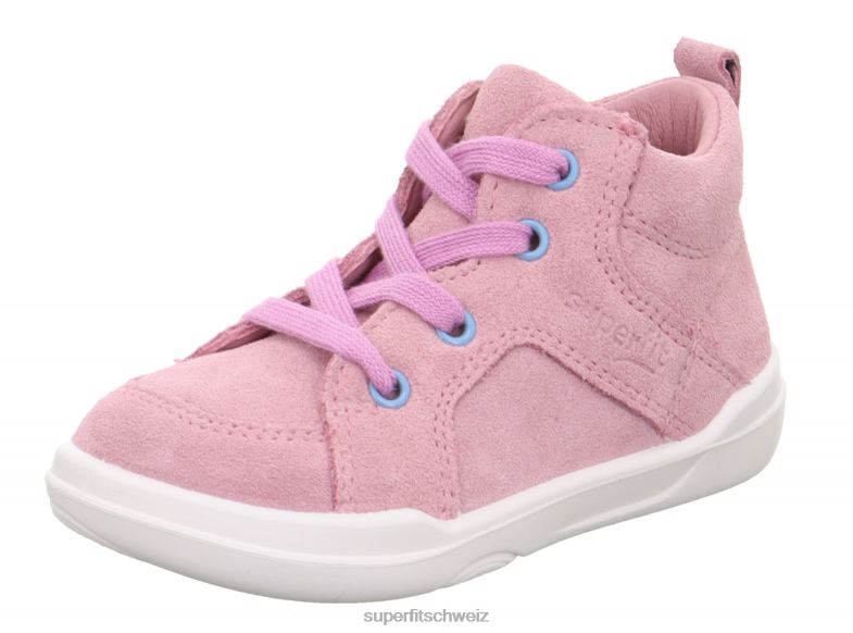 Babys hohe Turnschuhe 44B2D242 Superfit superfree - Sneaker hoch mit Schnürung Rosa