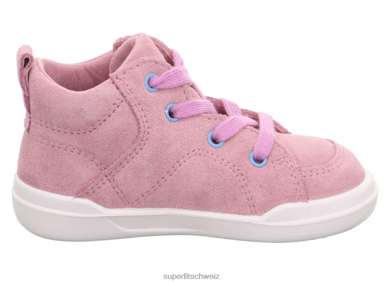 Babys hohe Turnschuhe 44B2D242 Superfit superfree - Sneaker hoch mit Schnürung Rosa