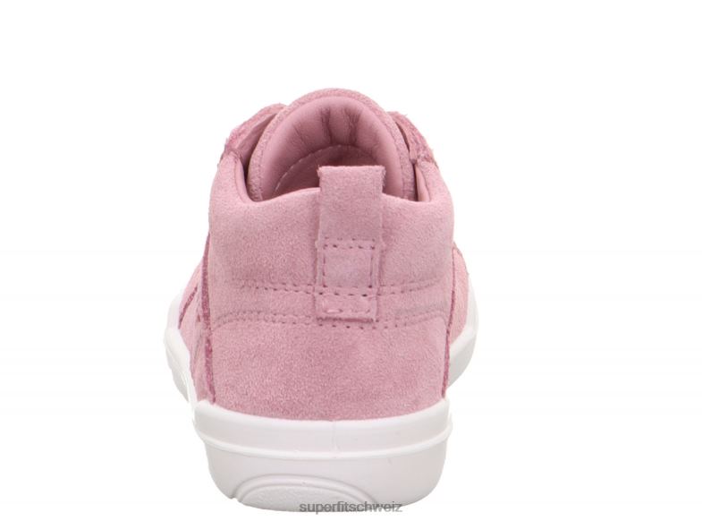 Babys hohe Turnschuhe 44B2D242 Superfit superfree - Sneaker hoch mit Schnürung Rosa