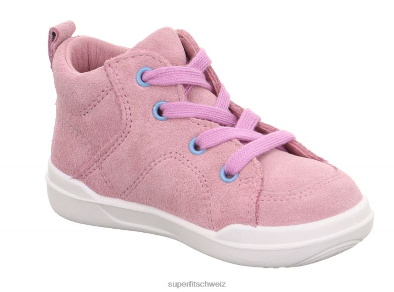 Babys hohe Turnschuhe 44B2D242 Superfit superfree - Sneaker hoch mit Schnürung Rosa