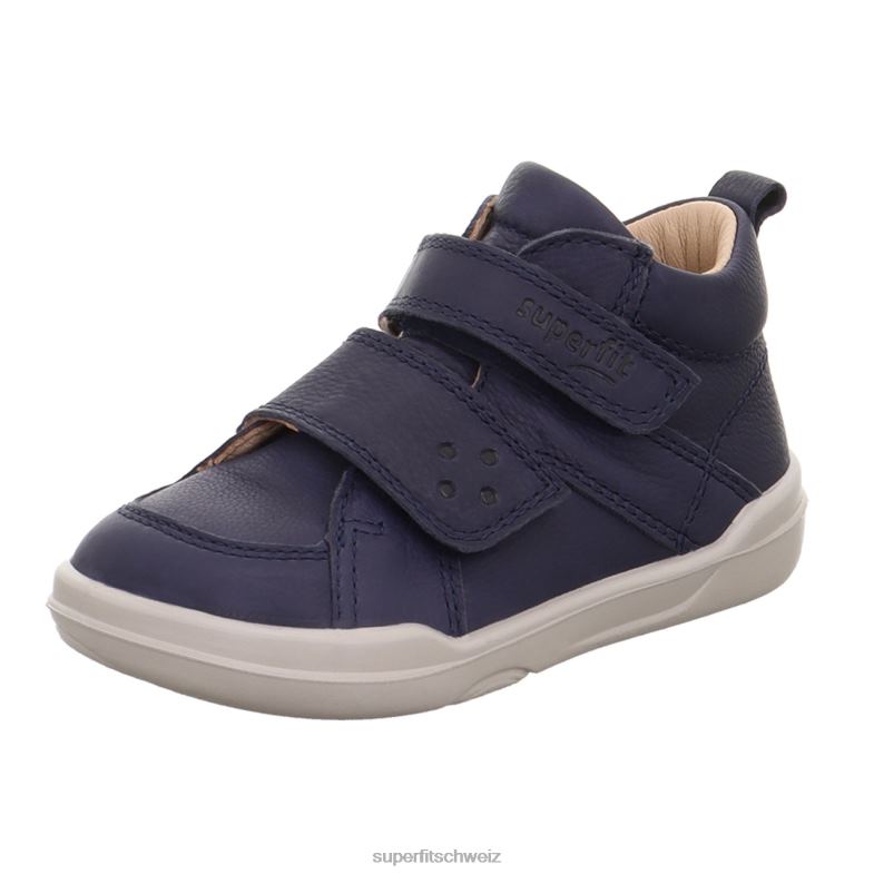 Babys hohe Turnschuhe 44B2D266 Superfit superfree - Sneaker hoch mit Klettverschluss Blau