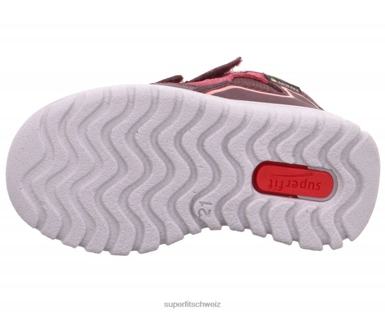 Babys hohe Turnschuhe 44B2D273 Superfit sport7 mini - Sneaker hoch mit Klettverschluss rot orange