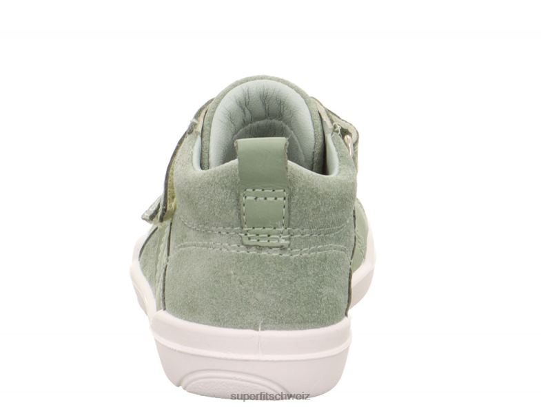 Babys hohe Turnschuhe 44B2D298 Superfit superfree - Sneaker hoch mit Klettverschluss hellgrün