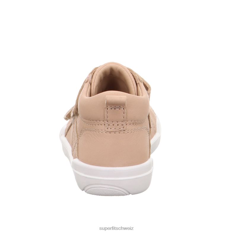 Babys hohe Turnschuhe 44B2D341 Superfit superfree - Sneaker hoch mit Klettverschluss Beige