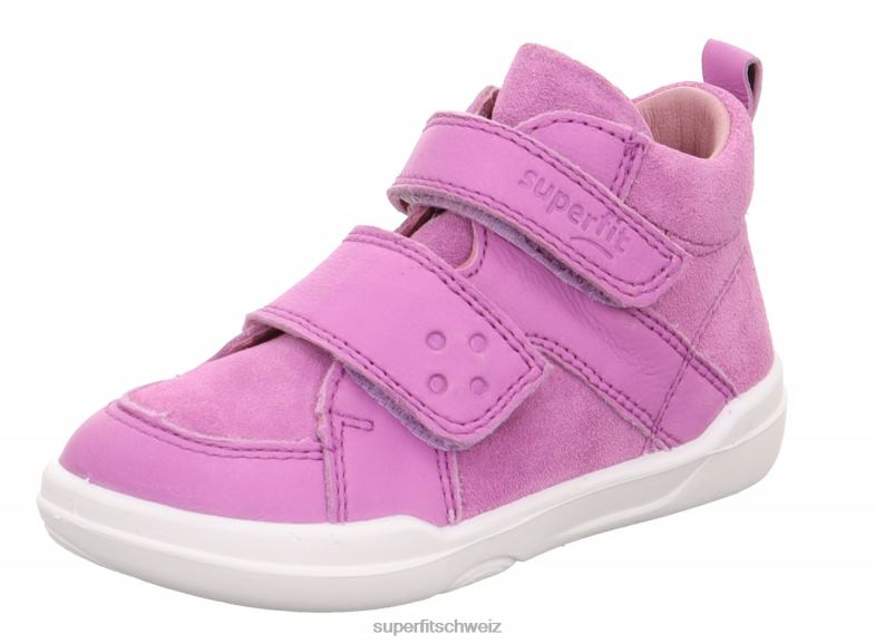 Babys hohe Turnschuhe 44B2D346 Superfit superfree - Sneaker hoch mit Klettverschluss lila