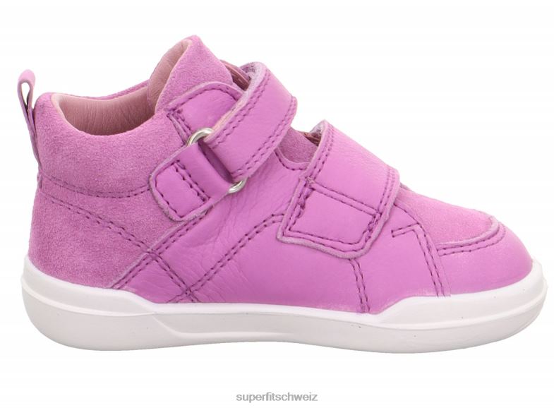 Babys hohe Turnschuhe 44B2D346 Superfit superfree - Sneaker hoch mit Klettverschluss lila